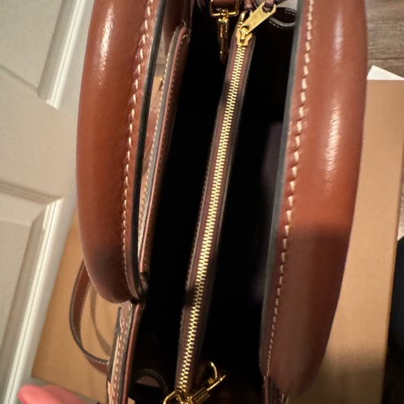 BURBERRY Small Vintage Check Two-handle Title Bag in Archive Beige - NEVER USED - Picture 8 of 13